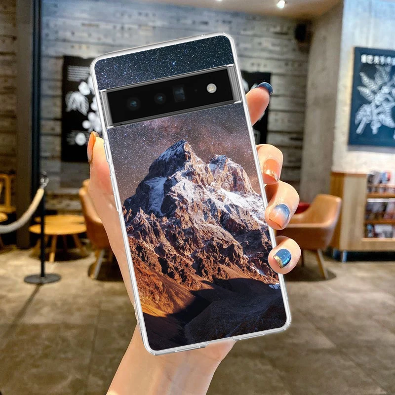 Everest Mountain Soft Silicone Clear Phone Case