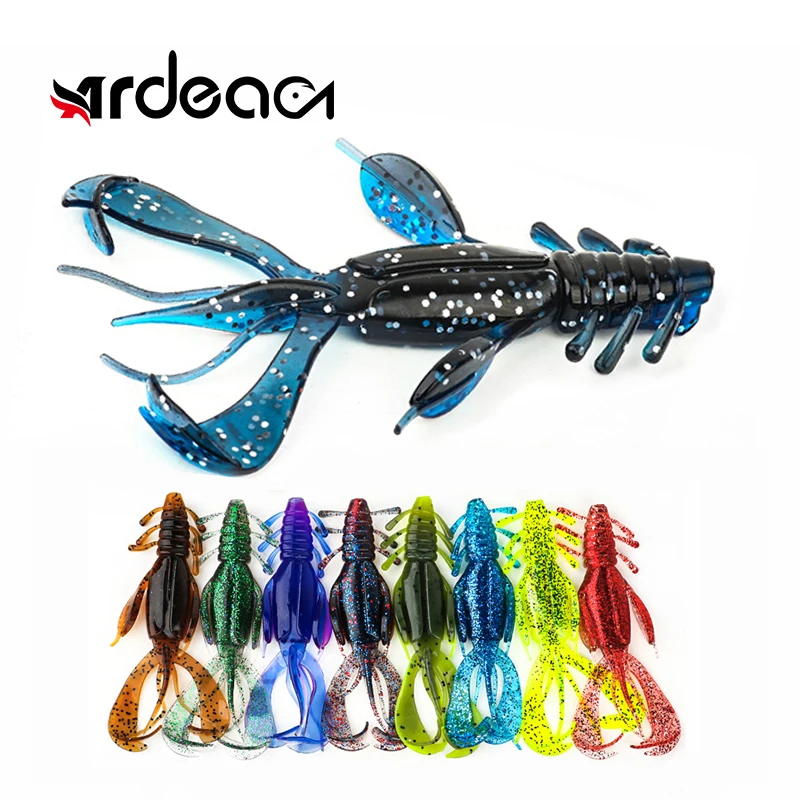 

Ardea Craw Shrimp Lure 3pcs 103mm 10g Crazy Flapper Fishing Bait Wobbler Silicone Soft Worm Bass Peche Fishing Tackle