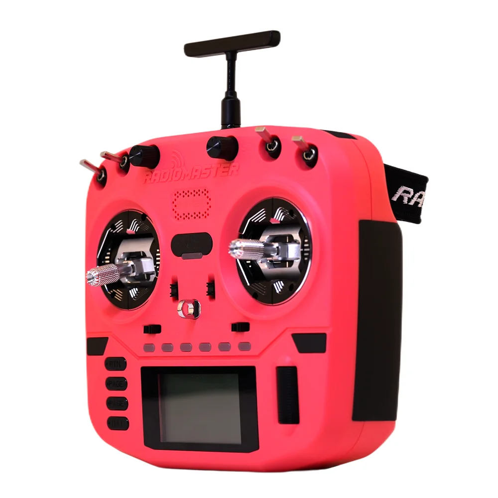 Détail des sticks et boutons de la radiocommande ELRS 2.4G pour drone FPV