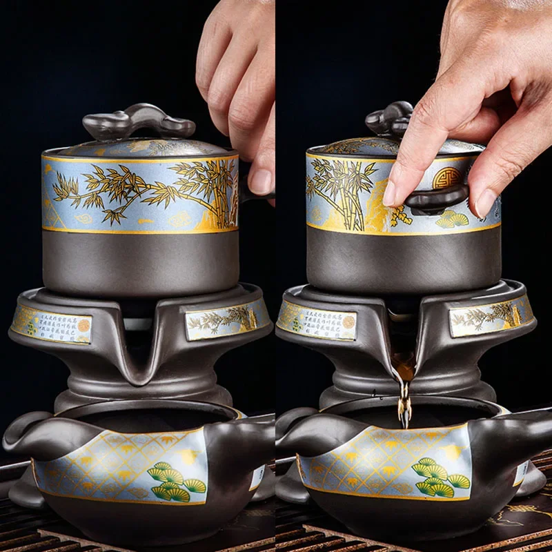 Chinese Tea Set Teapot Kung Fu Zisha Infusers Kitchen Puer Teapot And Cup Set Complete Gaiwan Gift Tools Tetera Teaware