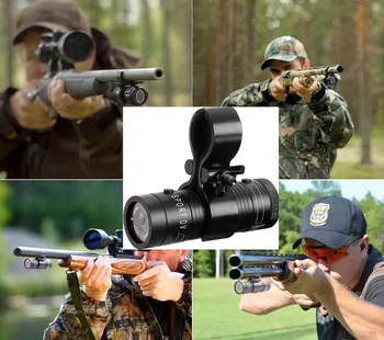 Telecamera da caccia esterna FHD 120 FOV con supporto per pistola Mini videoregistratore Fotocamera per pistola per azioni Hunter Videocamera impermeabile