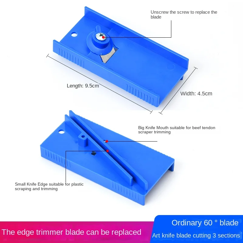 Plastic scraper edge trimmer Automotive film tool Color film scraper triangle large wear treatment edge trimmer
