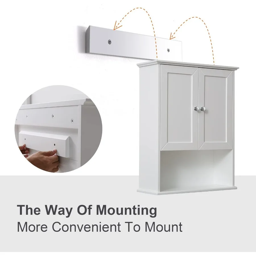 White Bathroom Wall Cabinet Over The Toilet Storage Cabinet 24x30 Inch Wood Medicine Cabinets Wall Mounted Bathroom Cabinet 4