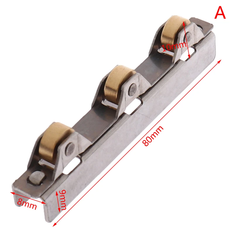 Sliding Door Rollers 1PC 8/10mm Glass Sliding Door Roller Clamp Stainless Steel Wheel Pulley Rollers For Bathroom Door Shop Wine Cabinet sliding door rollers