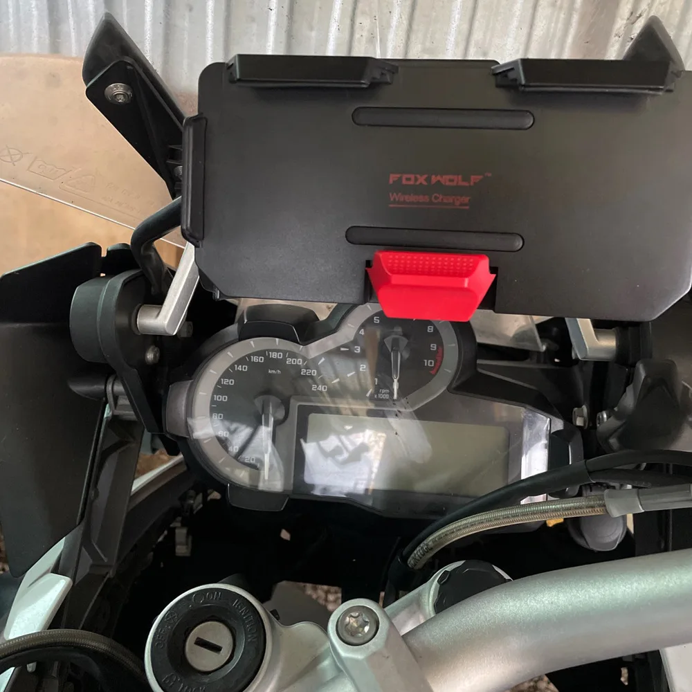 BMW R1200GS R1250GS LC USB 휴대폰 브래킷, GPS 네비게이션, 무선 충전 지지대 거치대 F750GS F850GS 오토바이