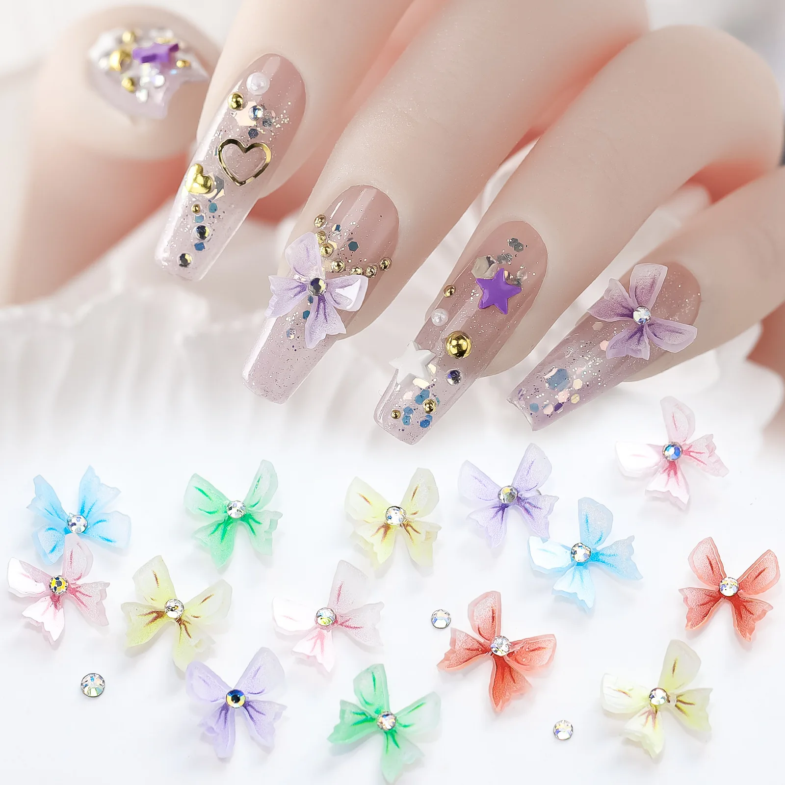 

Сделай Сам миниатюрная фотолампа для дизайна ногтей-3D Подвески для ногтей в коробке