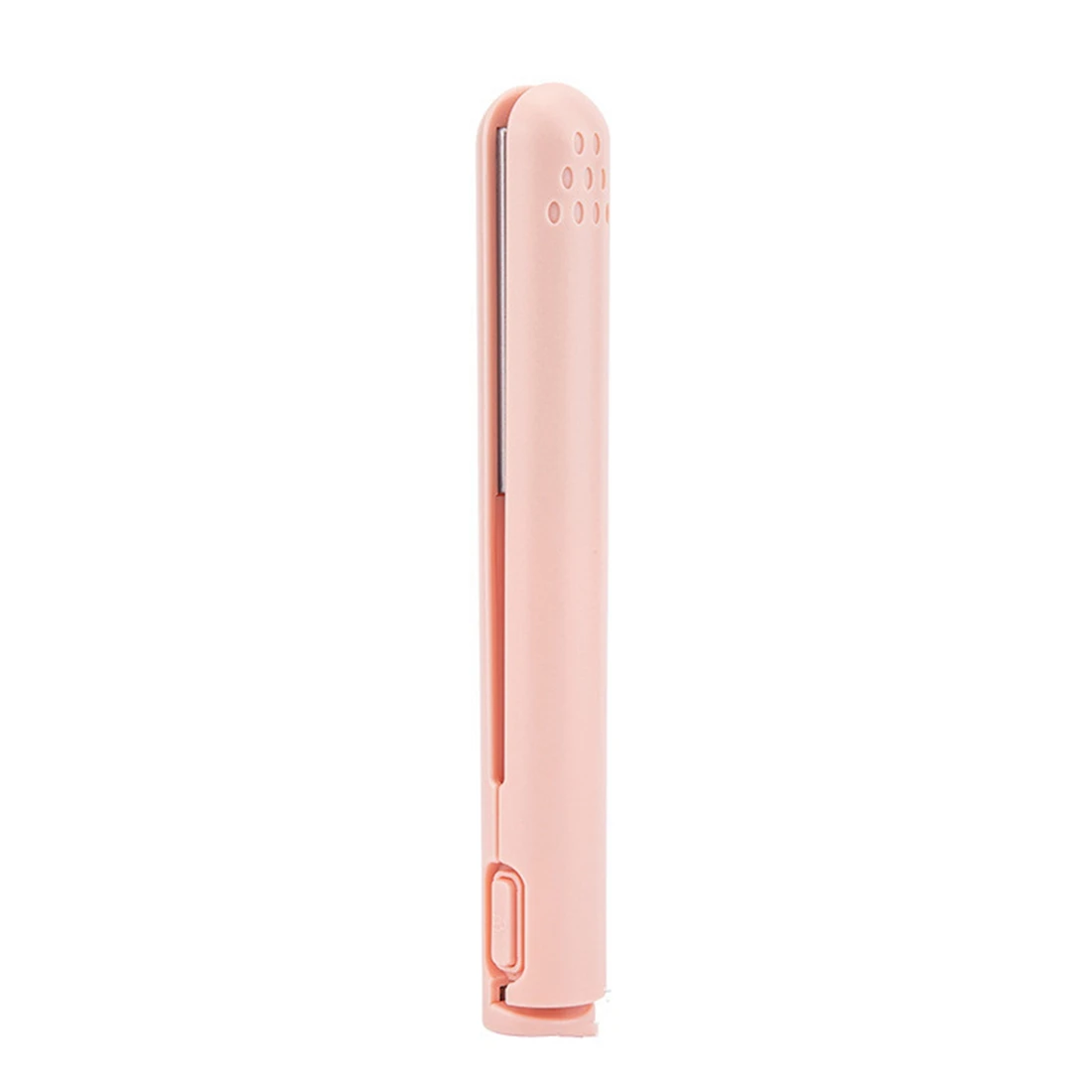 

USB Cable Mini Portable Hair Straightener for Straight and Curling Dual-Use Curling Irons for Students Pink