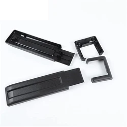 2 PCS Car Rear Black Tailgate Hinge Cover FOR Jeep Wrangler JK Jku 2007-2017 Spare Tire Holder Hinge Decoration Cover Trim