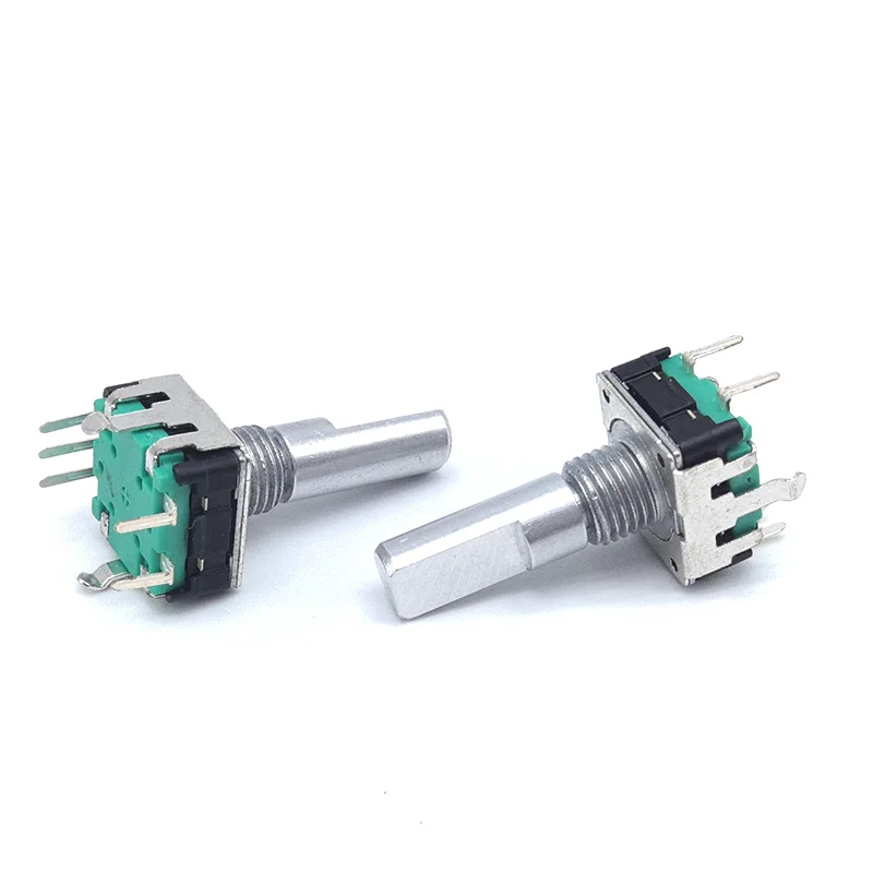 2pcs 360 Degree Potentiometer EC12 Rotary Encoder with Push Button Switch 20mm