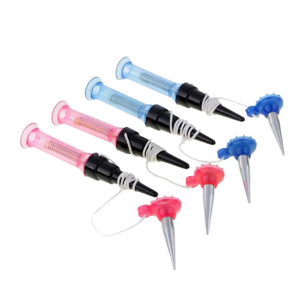 MagiDeal High Quality 4 Pieces Durable Flexible Plastic Spring Golf Tees Set Golf Accessories 5