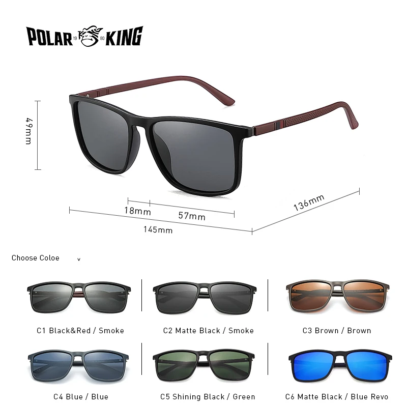Polarized Sports Glasses Polarized Glasses Men's Driving Shades Vintage Travel Fishing Sunglasses 400