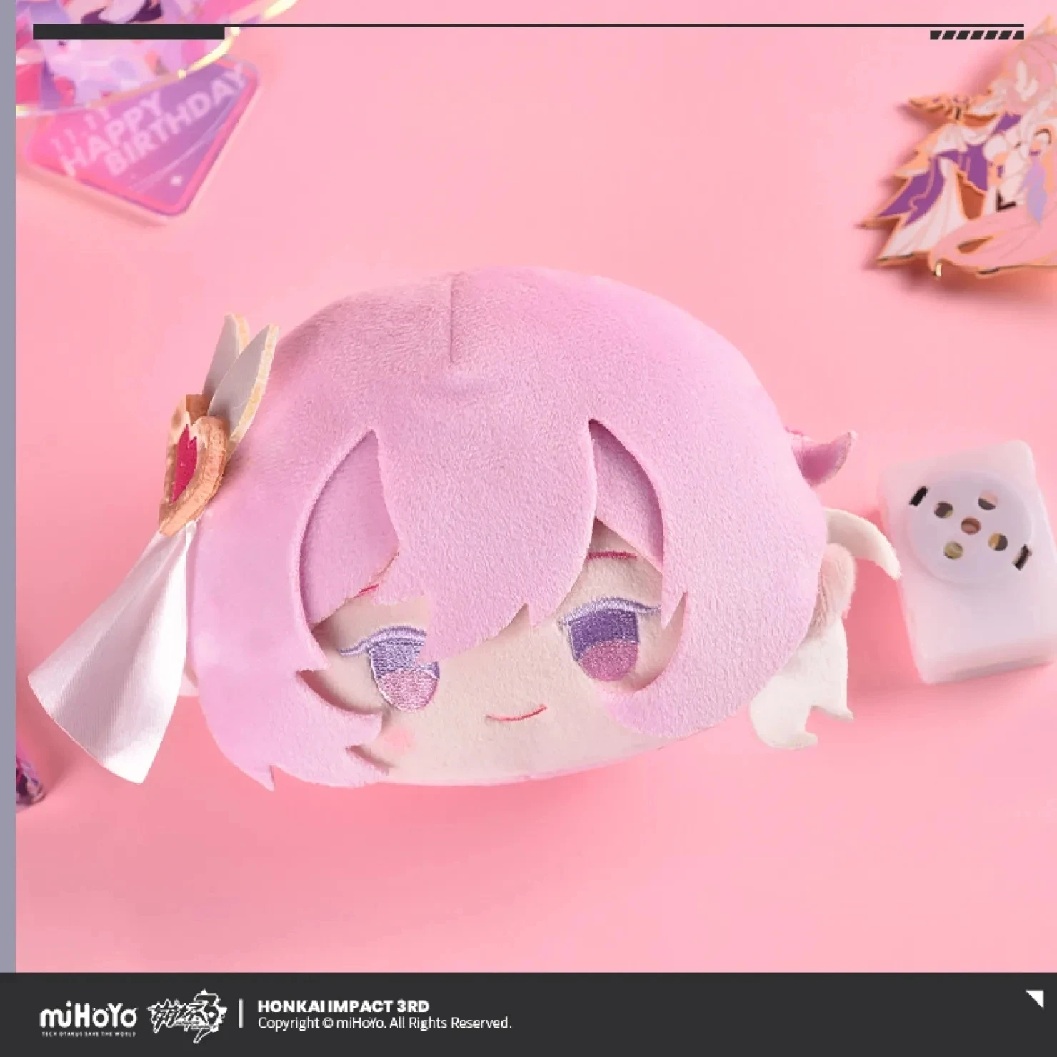 

[Genuine] Game Honkai Impact 3 Cosplay Plush Vocal Doll Elysia Theresa Herrscher of Sentience Cartoon Coin Purse Anime