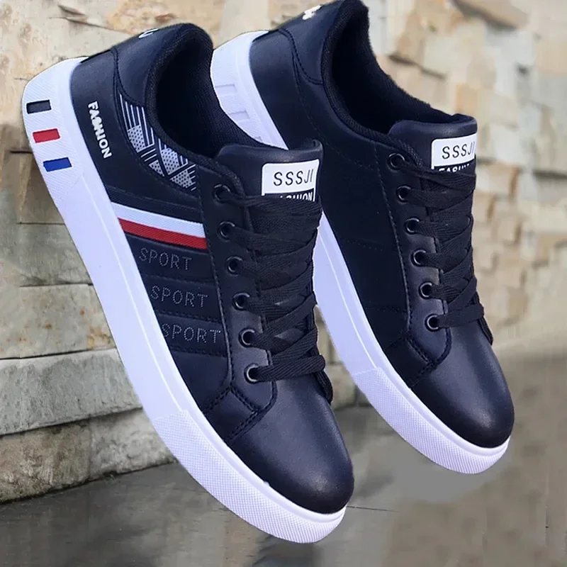 Men's Sports Shoes White Casual Lightweight Breathable Flats