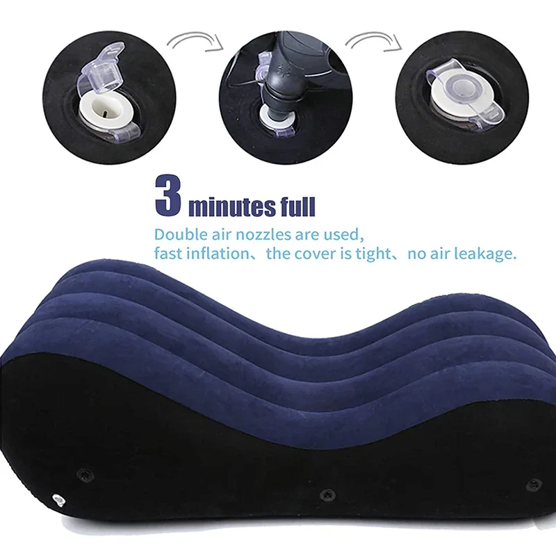 Inflatable Sex Sofa BDSM Chair Bed Furnitures Pillow Pad Adults Chaise Sexy Husband Wife BDSM Position Erotic Air Sofas Sextoys