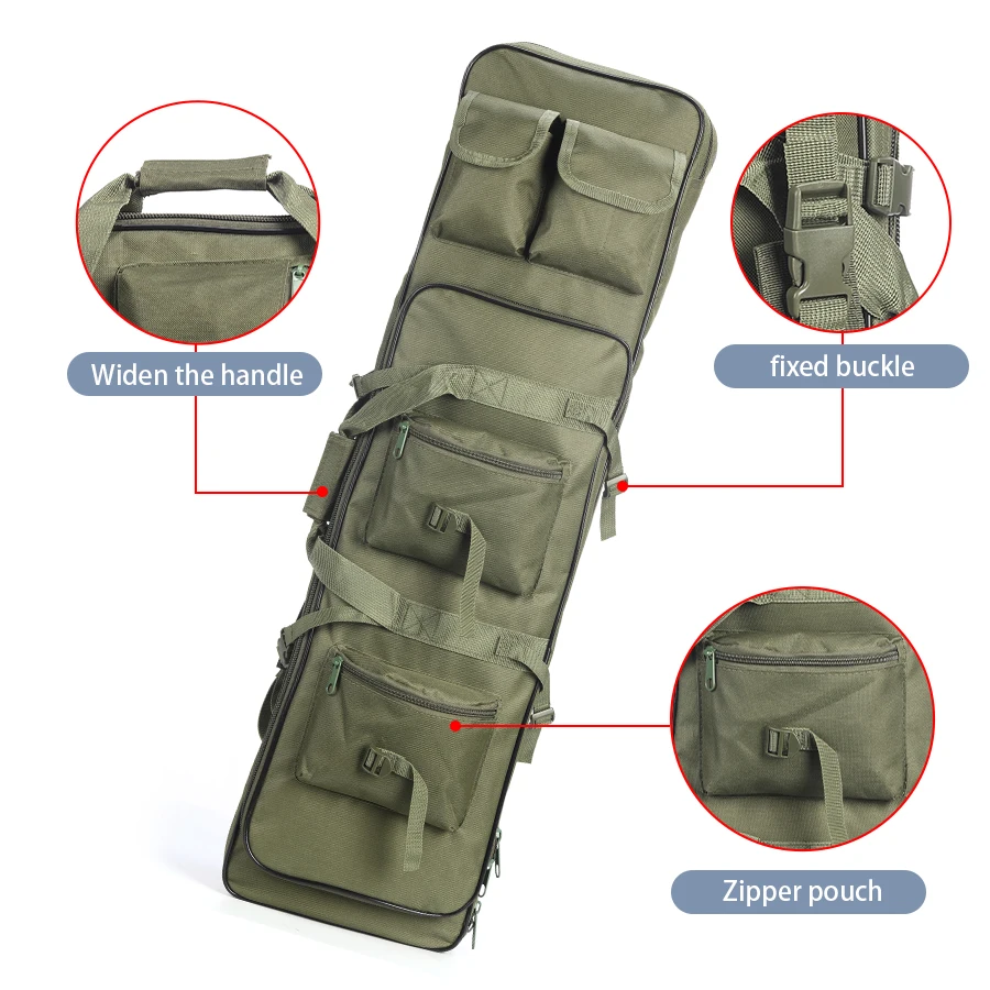 Zaino multifunzionale per attrezzatura da caccia all'aperto, borsa portaoggetti, spallacci regolabili, tasche multiple. - immagine 6