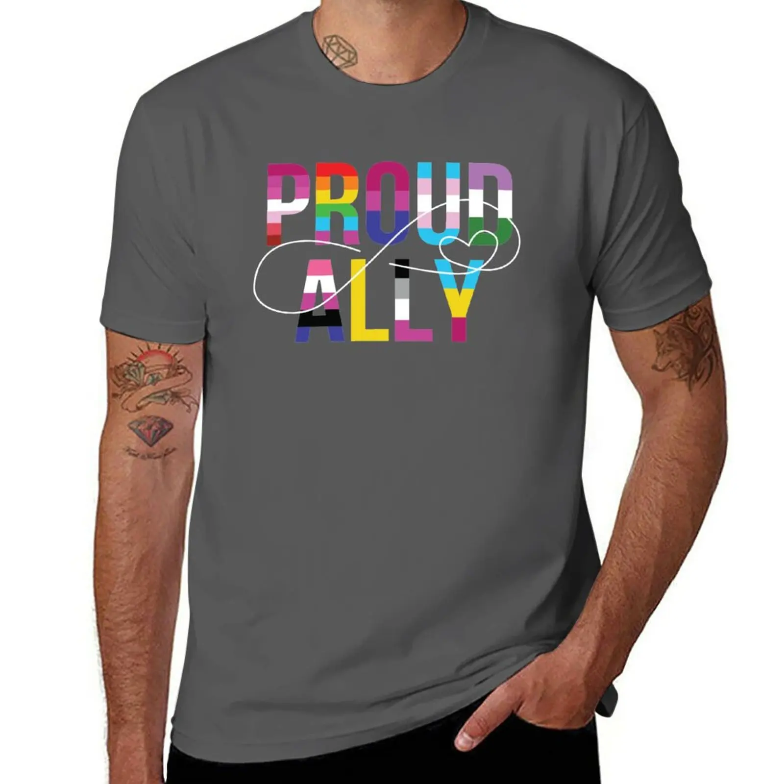 

New Proud Ally T-Shirt heavyweight t shirts t shirt man t-shirts man Tee shirt t shirts for men
