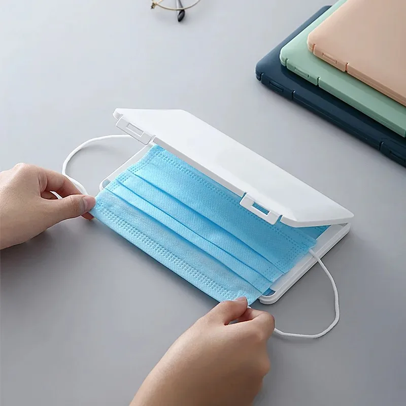 Mask Storage Box Packaging Dustproof Mask Case Face Mask Holder Safe No Pollution Disposable Mask Box Organizer Household Tools