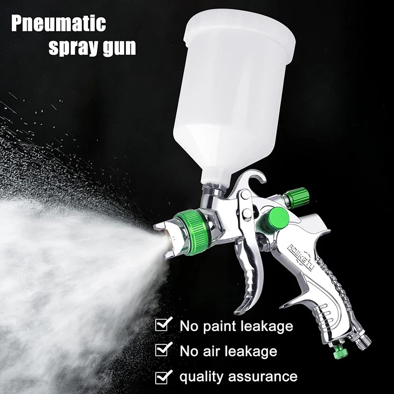 Professional HVLP Paint Spray Gun Set 1.4/1.7/2.0mm Nozzle Gravity Pneumatic Air Paint Spay Guns Cars Painting Tools 3