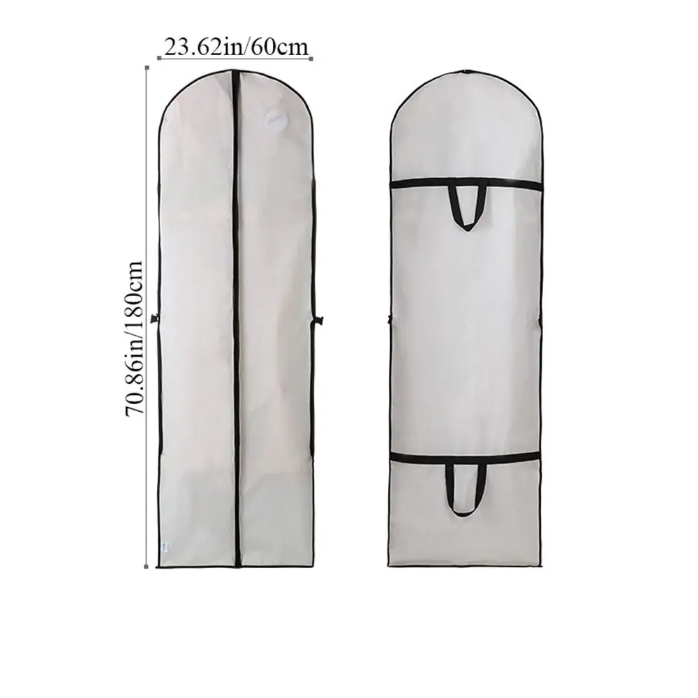 60x180cm 1Pcs Washable With Handle Waterproof Dustproof Folding Storage Bag Coat Protector Dust Cover Garment Bag 6