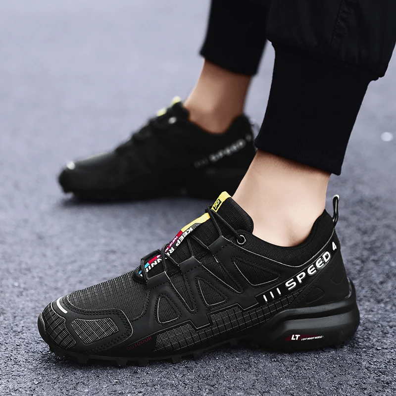 Men's Waterproof Hiking Shoes Outdoor Training Shoes Lace Up Anti Slip Climbing Wear-resistant Hunting Climbing Sneakers hiking shoes