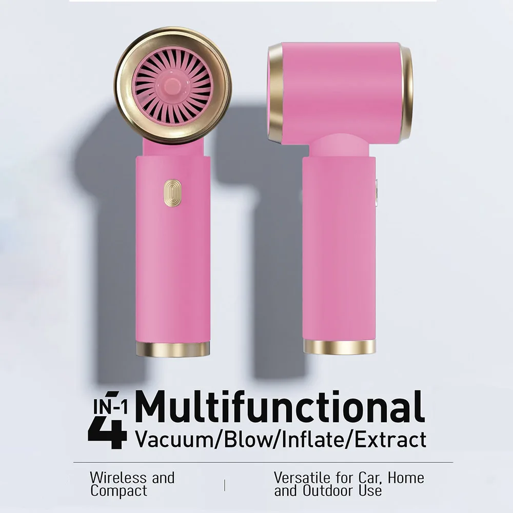 Vacuum Cleaner Handheld Vacuum Cleaner Wireless Vacuum Cleaner Portable Vacuum Cleaner Mini Car Vacuum Cleaner Wireless Powerful Portable Air Blower Cleaning Machine Handheld for Car Blow 4-in-1 Duste Home Appliance