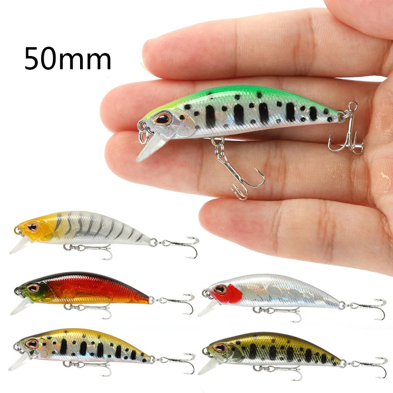 스포이드 싱킹 미노우 워 블러 낚시 미끼 5cm 5g, 송어 인공 플라스틱 하드 베이트 저크 베이트, 크랭크베이트 배스 낚시 태클