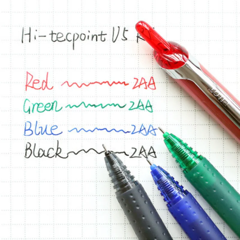 일본 파일럿 Hi-tecpoint Bxrt-V5 컬러 젤 펜 개폐식 젤 잉크 펜 서명 사무실 학교 문구 용품 쓰기