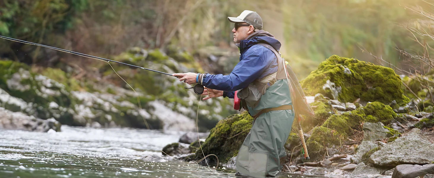 100% Waterproof Fishing Chest Wader for Men Women Ultra Breathable