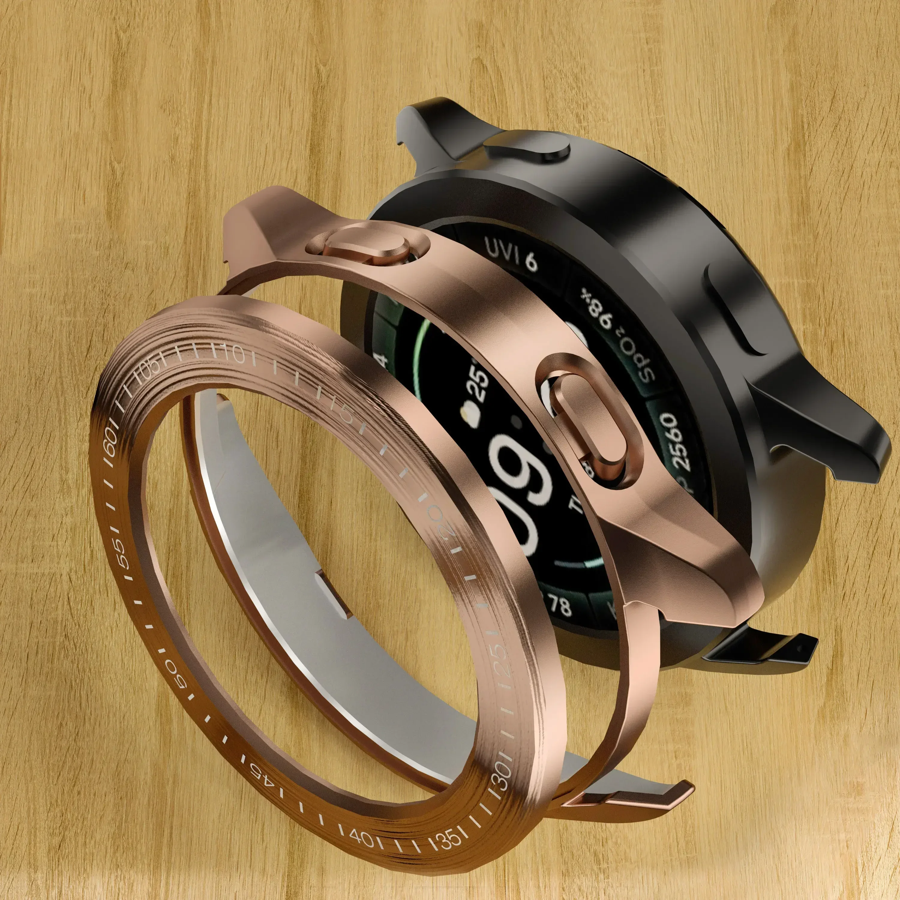 Enhanced Electroplated PC Protector Shell with Bezel