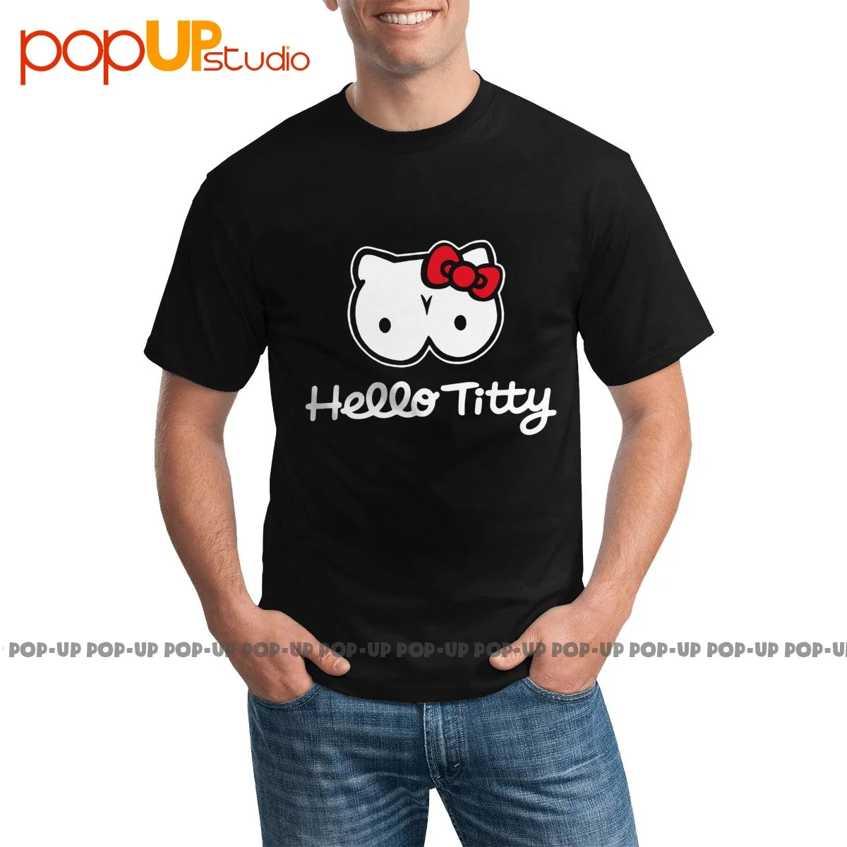 Rare Hello Tity T-Shirt Trend Natural Hot Deals Tee Shirt