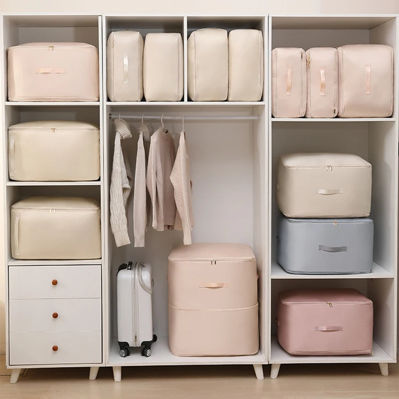Space Saving Clothes Storage Bags Compression Packing Cubes Duvet Clothes Organizer Folded Cabinet Organizer Storage Pouch