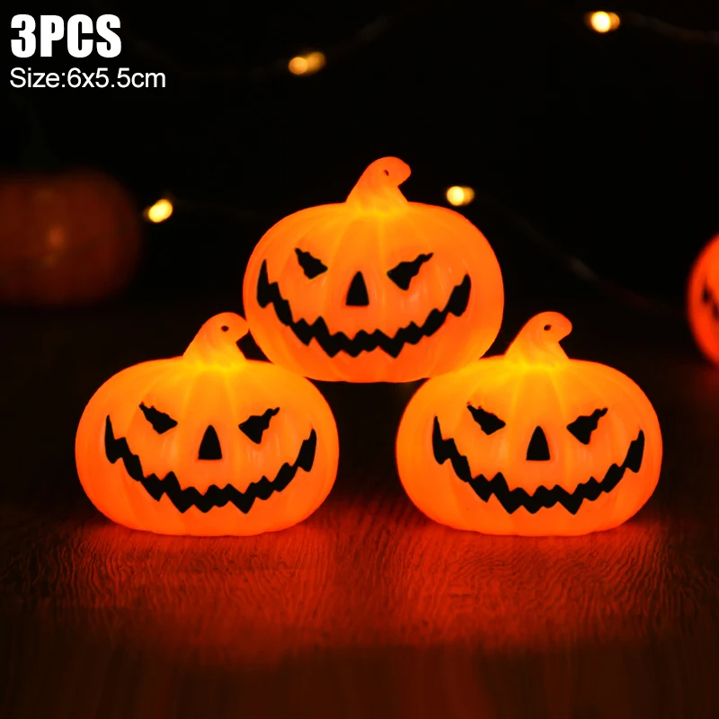 3pcs pumpkin light