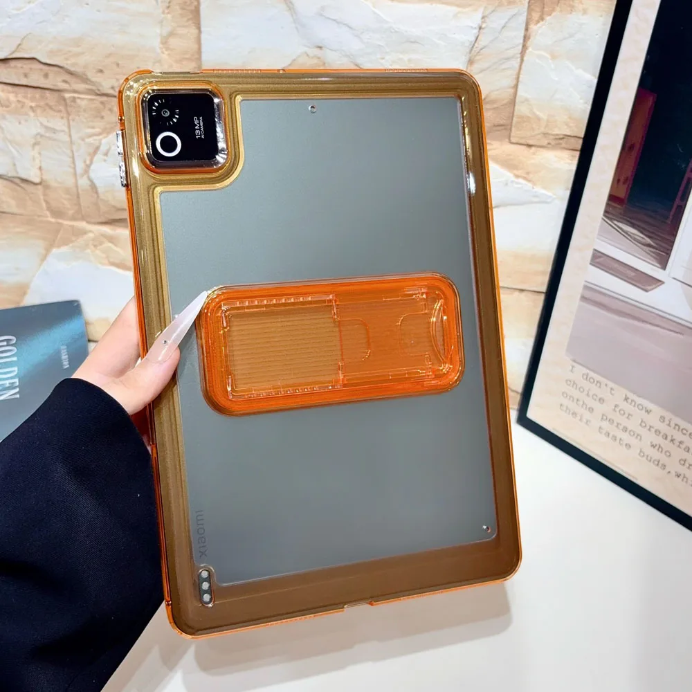Shockproof Icy Colors Acrylic TPU Protective Tablet Case with Kickstand, 11.2