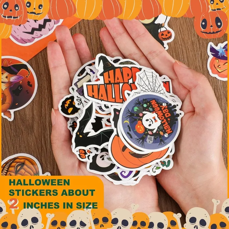 Waterproof Vinyl Halloween Stickers for Laptops and Luggage