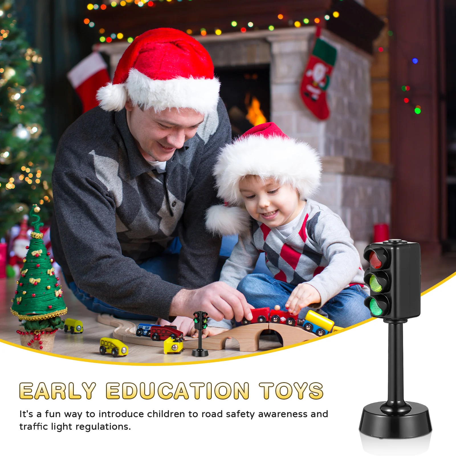 Mini Toys Traffic Signals Marker Lights Stop Model Traffic Light Toy Child Toddlers Educational Toy Led