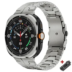 Bracciale in Acciaio Inossidabile Premium - Stile Elegante da Ufficio, Design a Punta Curva, 47mm