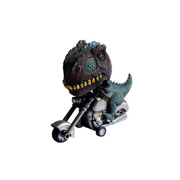 Tyrannosaurus Rex on His Beloved Scooter Inertial Dinosaur Toy Ornaments