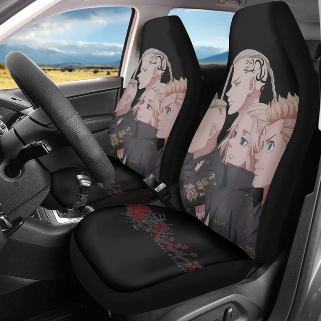 Manjiro Sano Car Seat Covers Tokyo Revengers Anime Car Interior  Accessories,2 PCS Universal Front Seat Protective Cover - AliExpress