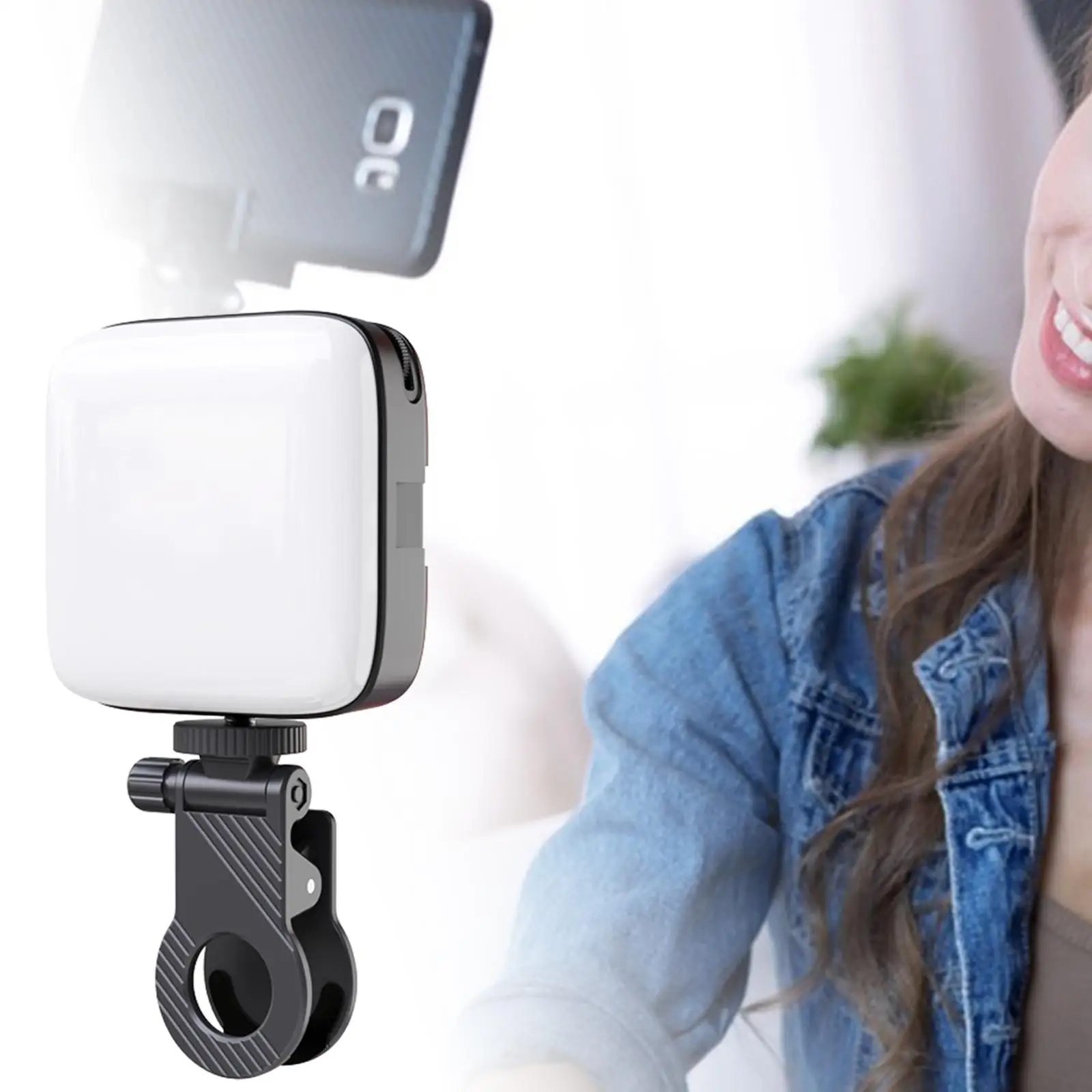 USB 충전식 휴대용 LED 비디오 라이트, DSLR 카메라 컴퓨터 라이브 스트림 브이로그 라이트