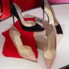 Side Empty Single Shoe Women's 25 Spring New Sexy Black Patent Leather Pointed Shallow Mouth Slim High-heeled Shoes 1