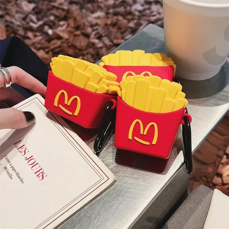 Fast Food Cascos Bluetooth Mcdonalds 3D French Fries Case For