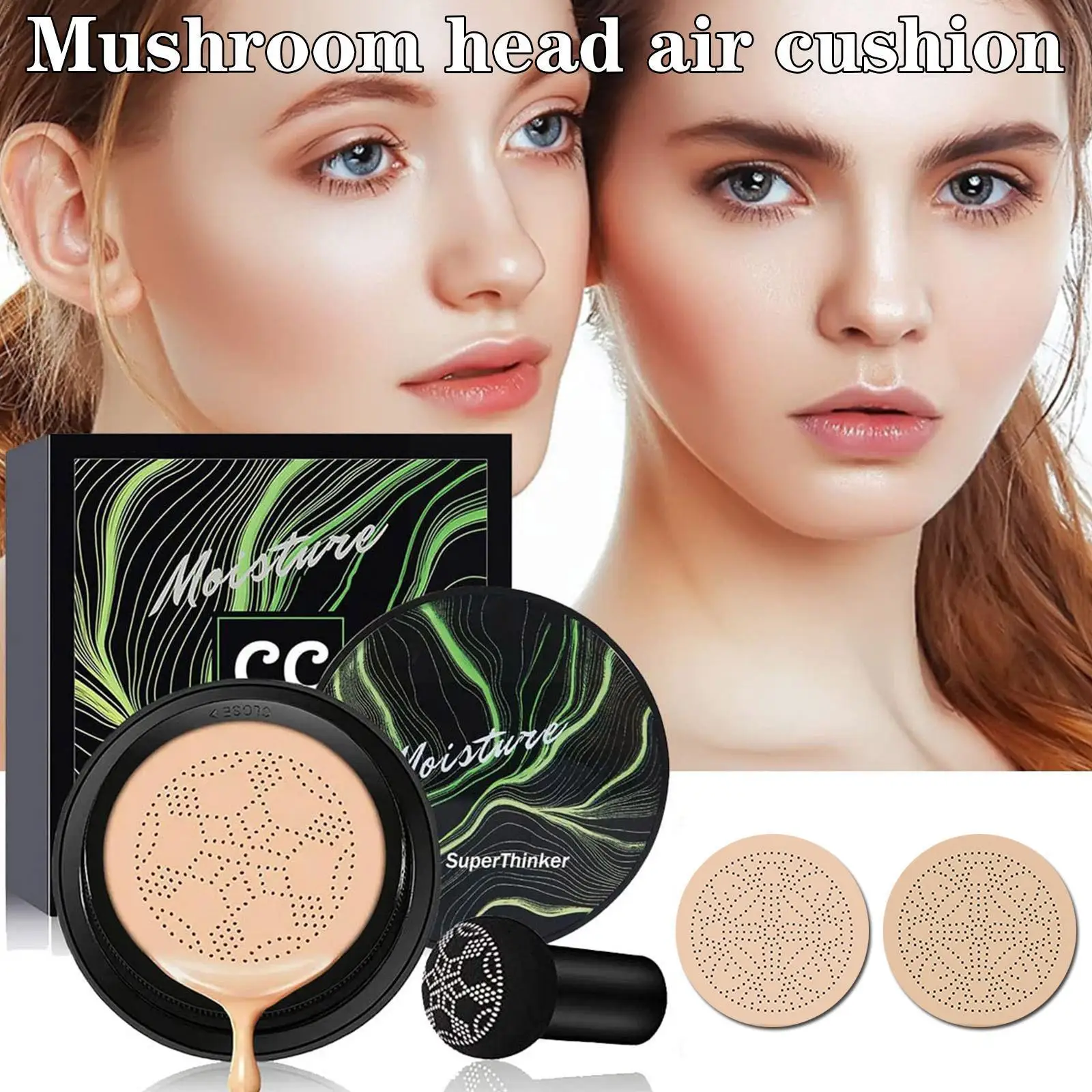 Ocheal Bb Cream Cushion Compact Make Up Foundation Concealer Cream For ...