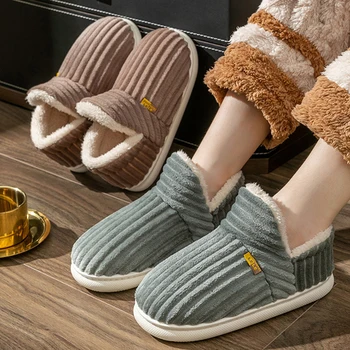 Litfun Warm Plush Fur Slippers For Women Men Winter Indoor Fluffy Warm Fuzzy House Slippers Outdoor Fuzzy Soft Furry Slippers - Image 5