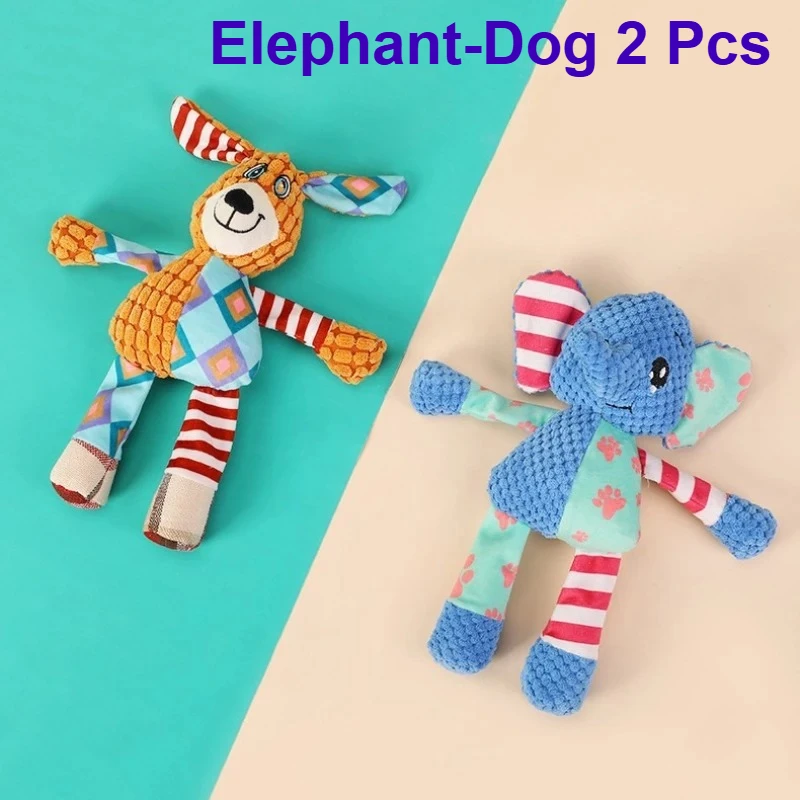 Plush Bite-Resistant Dog Toy for Teeth Grinding and Entertainment