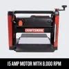 Planer, 15 Amp, For Benchtops, Two Knife Solid Steel Cutter Head (CMEW320) 4