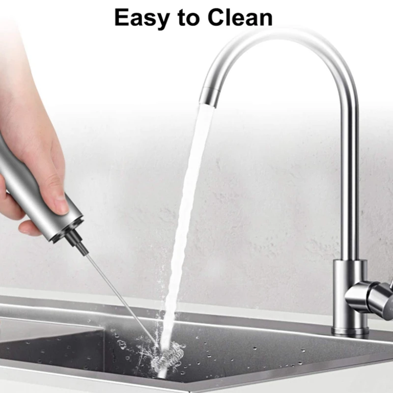 Milk Frother Handheld Coffee Frother Electric Whisk USB Rechargeable Foam Maker Bubbler Egg Beater for Hot Chocolate milk frother