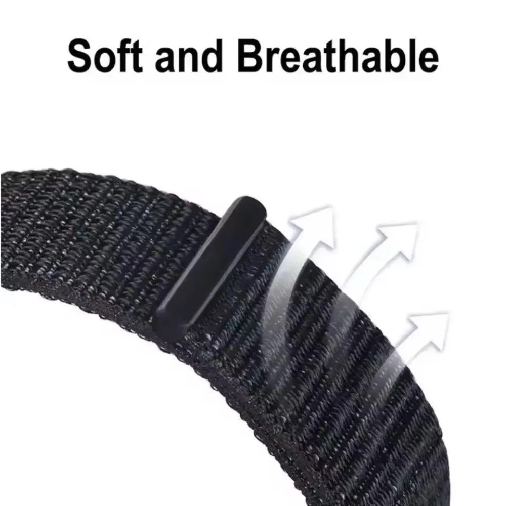 Fashionable and Durable Nylon Loop Strap - Comfortable Wristband for Smartwatches