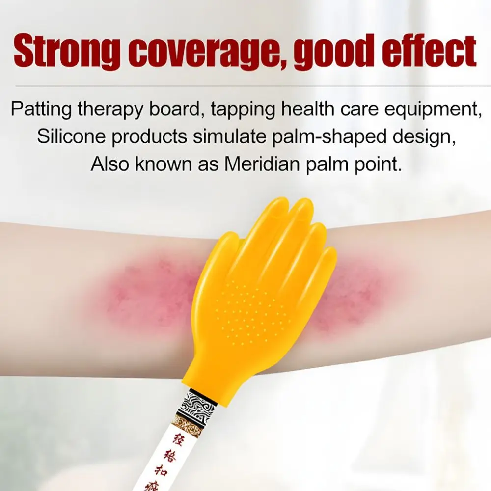 Gua Sha Meridian Pat Sha Board Wood Wellness Palm Meridian Tapping Board Acupoint Muscle Relax Sticks