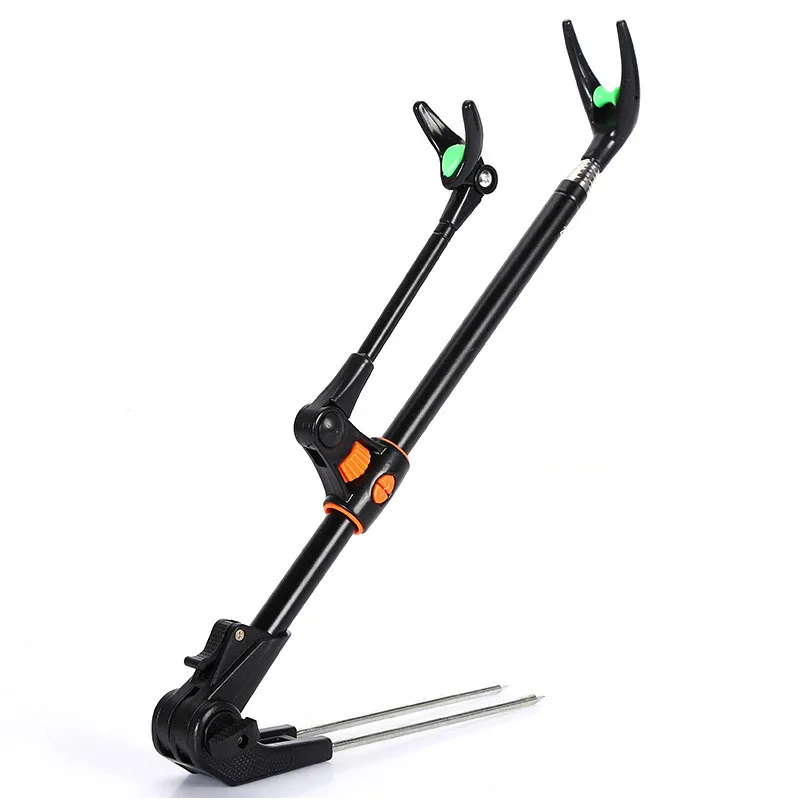 Fishing Rod Bracket Fishing Rod Support Fishing Rod Rest Fishing Rod Holder 1PCS Adjustable folding fishing rod support frame 1.7-2.1 m
