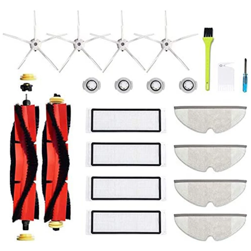 

Сменные детали для Xiaomi Roborock Mijia Xiaowa S5 S5 MAX S6 S60 S65 S50 S55 E25 E35, силиконовая швабра с фильтром